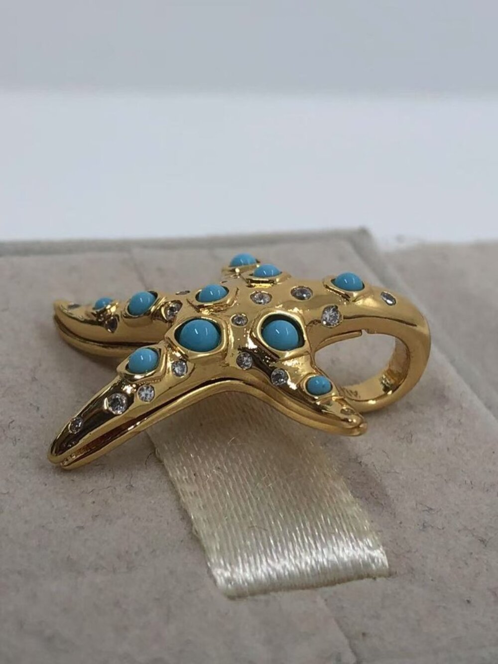 ✨🔥Pandora Sparkling Blue Starfish Dangle Charm - Picture 4 of 6